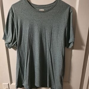 Old Navy Men's Heathered Green T-Shirt